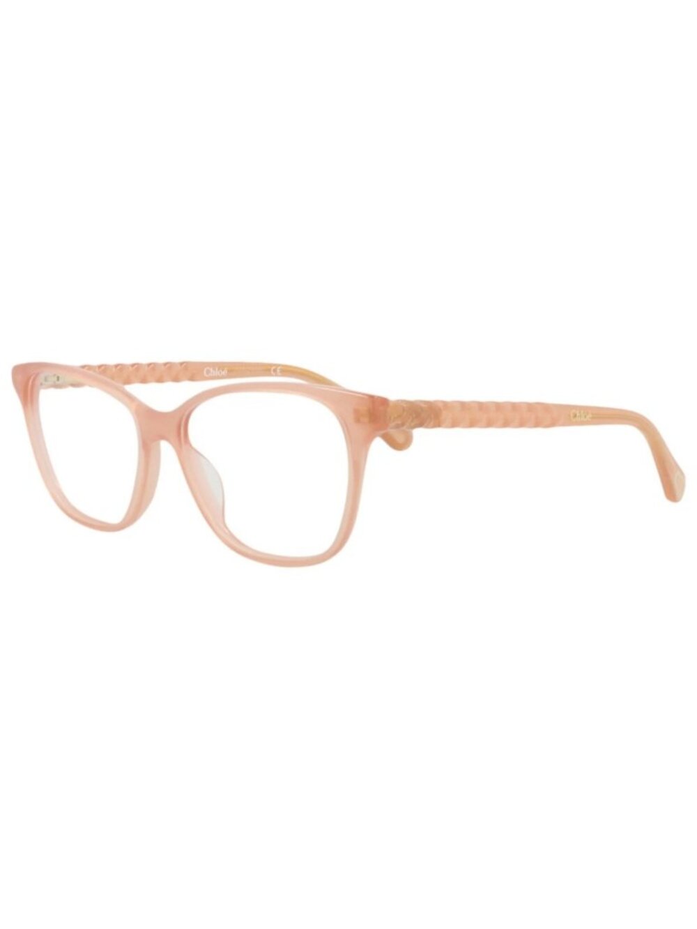 New Chloé Women's Eyeglasses Cat Eye Acetate Frame Kids Unisex Nude Nude